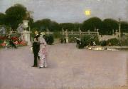John Singer Sargent The Luxembourg Gardens at Twilight (mk18) France oil painting artist